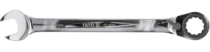 Ключ ріжково-накидний YATO з тріскачкою 30 мм YT-1672 (5906083916724) - зображення 1