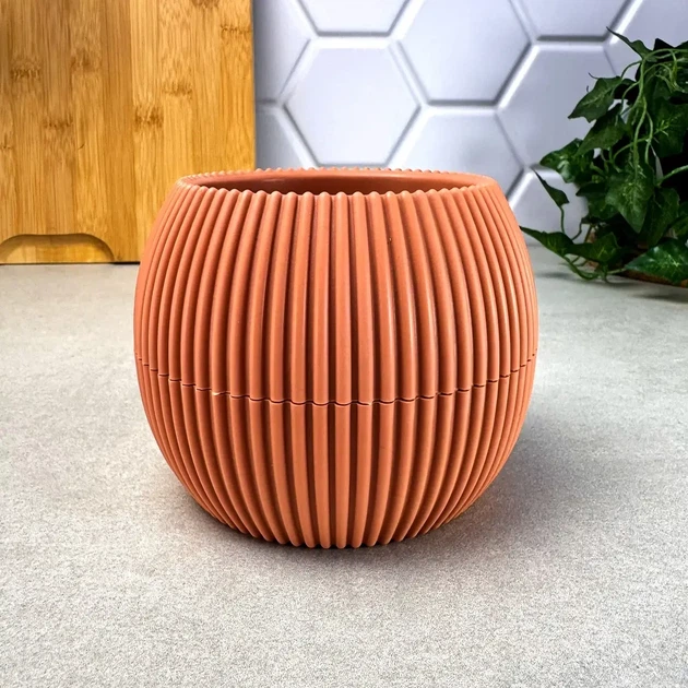 Горшок-шар для кактуса 0,15 л персиковый CORAL KRS-361 - изображение 4