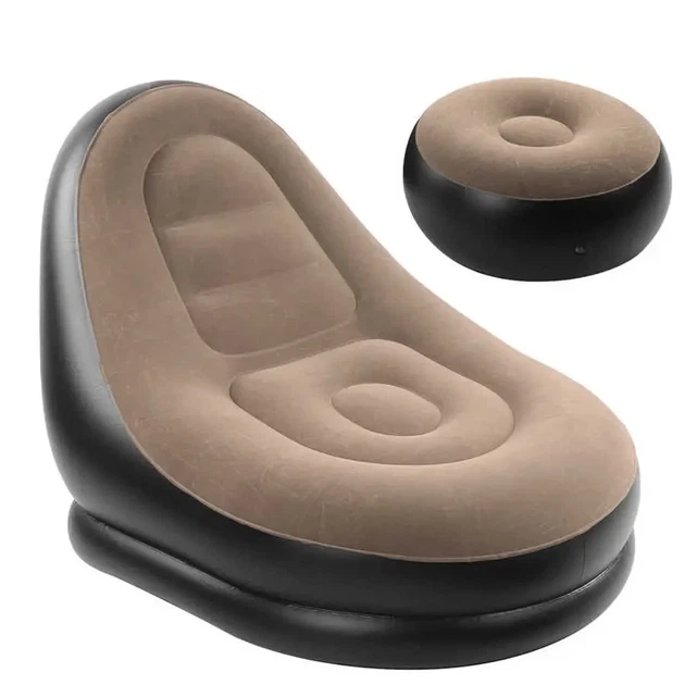 Надувне крісло з пуфом-підставкою для ніг AIR SOFA комплект для відпочинку 9233 - Фото 2 Надувне крісло з пуфом-підставкою для ніг AIR SOFA комплект для відпочинку 9233 - зображення 2