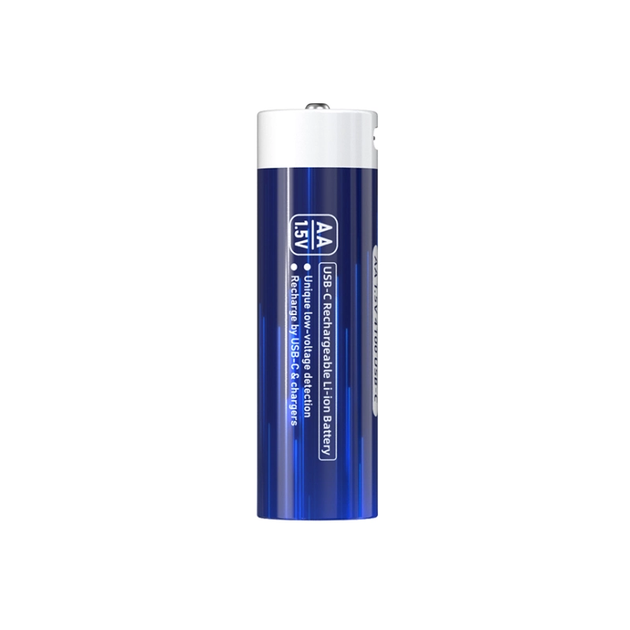Акумуляторна батарея AA XTAR Blue PRO-C 1.5V Li-ion 4100mWh/2450mAh з USB Type-C та LED індикатором | мaкс. заряд - 0.5А / розряд - 2А | набір 4шт. у пласт. кейсі із шнуром x4 Type-C - изображение 5