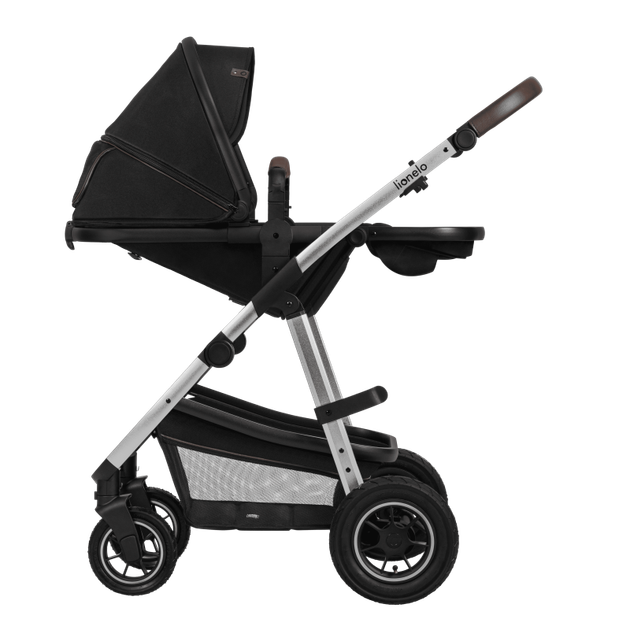 Універсальний візочок 3 в 1 Lionelo AMBER BLACK SILVER - зображення 3