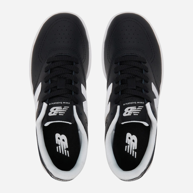 Підліткові шкіряні кросівки для хлопчика New Balance B80 GSB80BW 35.5 Чорні (197968176288) - зображення 4