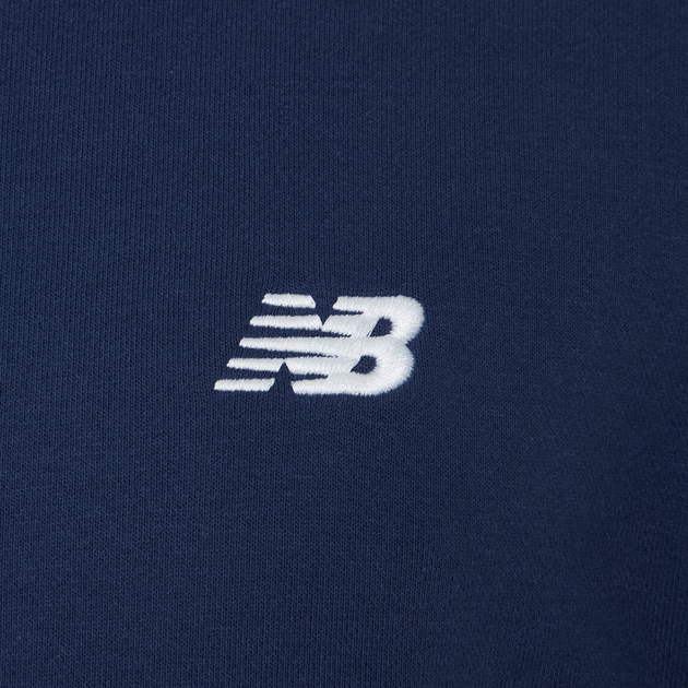 Толстовка на блискавці чоловіча New Balance Stacked Logo MJ41501 M Темно-синя (197375352558) - зображення 7