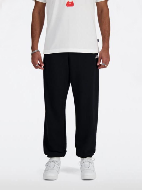 Спортивні штани чоловічі New Balance Small Logo MP41519 L Чорні (197375356808) - зображення 1