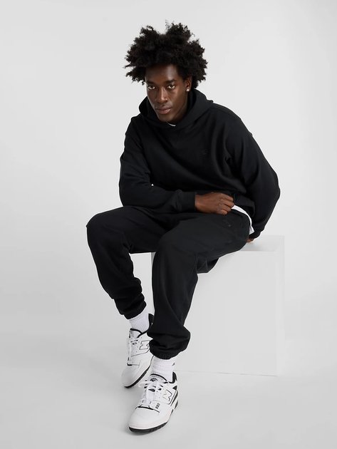 Спортивні штани утеплені чоловічі New Balance Nb Athletics MP41508 S Чорні (197375356341) - зображення 4
