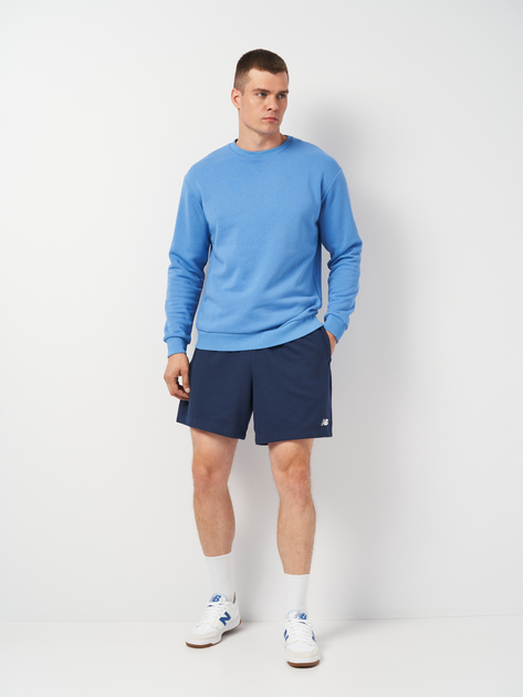 Шорти бавовняні короткі чоловічі New Balance Small Logo MS41520 2XL Сині (197375395128) - зображення 3