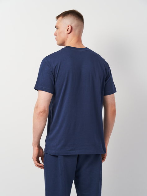 T-shirt męski bawełniany New Balance Stacked Logo MT41502 XL Granatowy (196941811246) - obraz 2