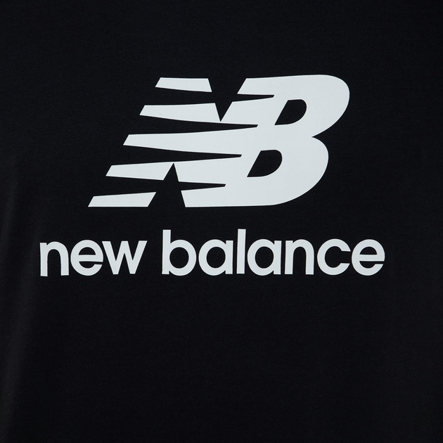 T-shirt męski bawełniany New Balance Stacked Logo MT41502 2XL Czarny (196941811086) - obraz 7