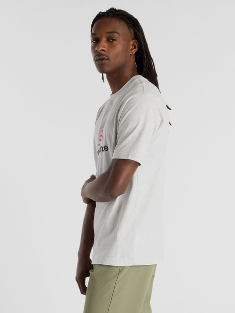 T-shirt męski bawełniany New Balance Athletics Logo MT51500 S Jasnoszary (197967256370) - obraz 4