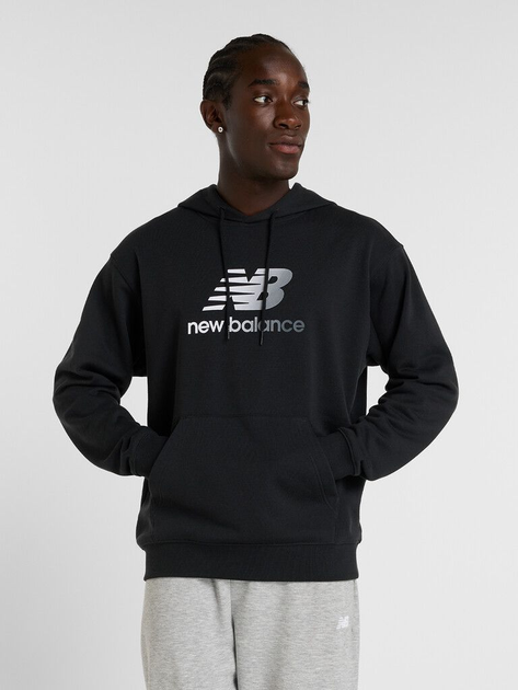 Худі чоловіче New Balance Sport Essentials Gradient Logo MT51514 M Чорне (197967321863) - зображення 1
