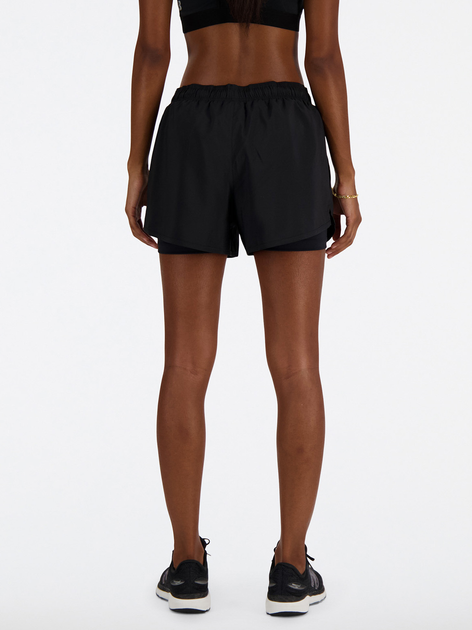 Spodenki sportowe damskie krótkie New Balance Essentials 2in1 WS41225 XS Czarne (197375439419) - obraz 2