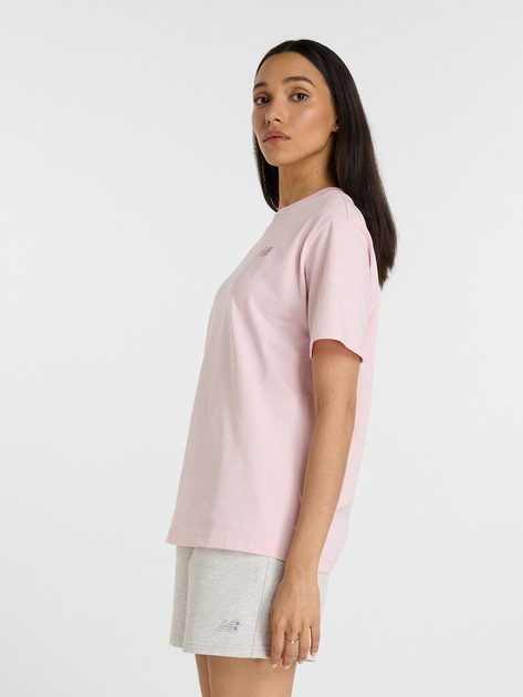 T-shirt damski bawełniany New Balance Athletics WT41501 L Jasnoróżowy (197967347832) - obraz 3