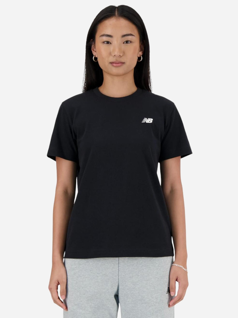 T-shirt damski bawełniany New Balance Sport Essentials Jersey WT41509 XS Czarny (197375385150) - obraz 1