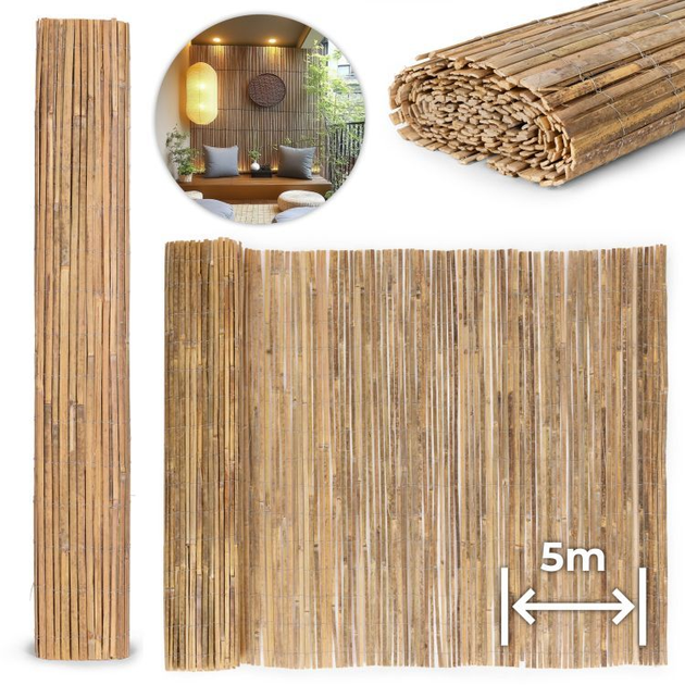 Dwustronna mata bambusowa ModernHome by Multistore 150 x 500 cm naturalna (BP-215 1.5X5) - obraz 2