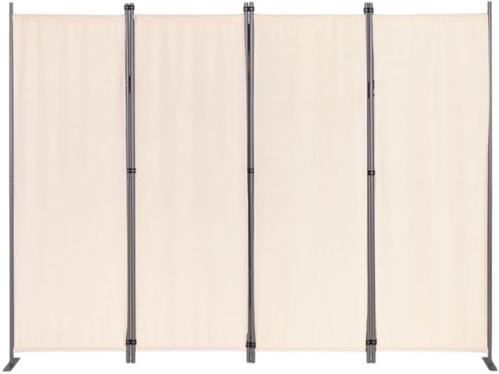 Składany parawan ogrodowy ModernHome by Multistore 4-panelowy 167 x 216 cm beżowy (AW-022/4TLG BEIGE) - obraz 2