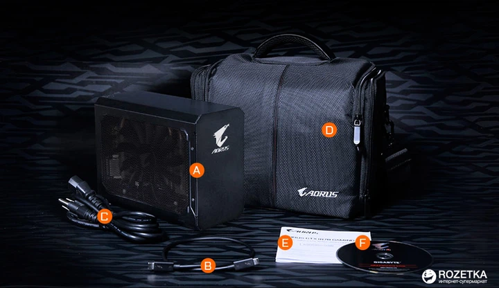 Видеокарта Gigabyte PCI-Ex GeForce GTX 1080 Aorus Gaming Box 8GB