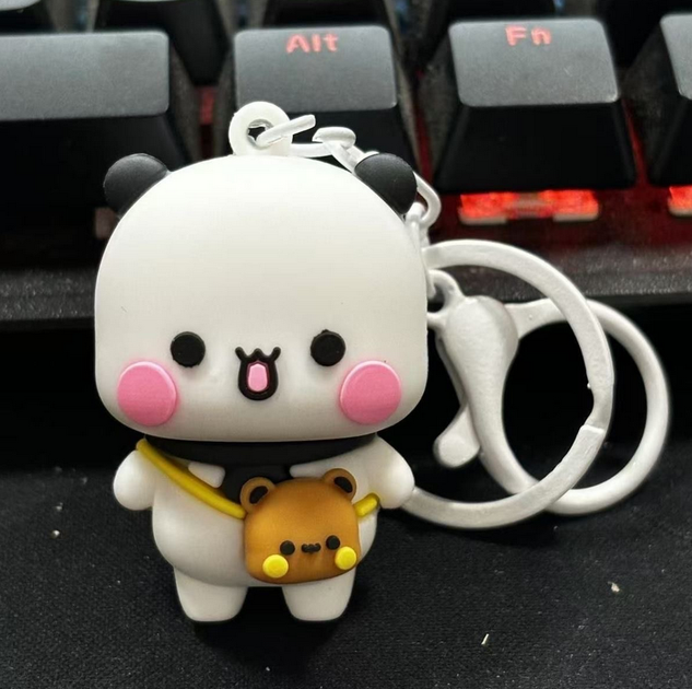 Брелок с карабином резиновая подвеска БУБУ Cute Anime BUBU - Фото 1 Брелок с карабином резиновая подвеска БУБУ Cute Anime BUBU - изображение 1