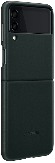 Etui plecki Samsung Leather Cover do Galaxy Flip 3 Green (EF-VF711LGEGWW) - obraz 2