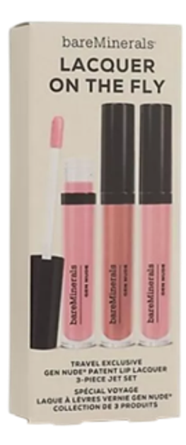 Набір блиск для губ Bareminerals Lip Laquer-Trio Gen Nude Patent Lip Laquer 3 x 3.7 мл (98132575312) - зображення 3