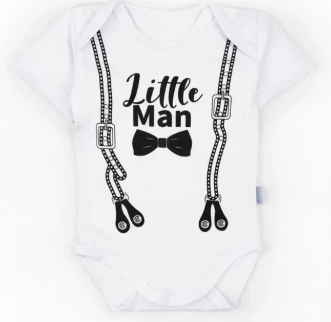 Боді для хлопчика з куліру Little Man 62 см Білий - Фото 1 Боді для хлопчика з куліру Little Man 62 см Білий - изображение 1