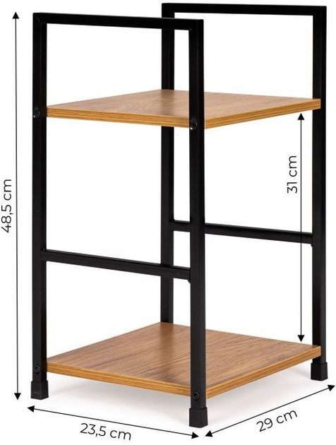 Regał ModernHome by Multistore drewniany 2 półki loft (CWJ302448 WILD OAK) - obraz 10