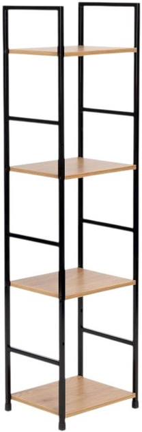 Стелаж ModernHome by Multistore дерев'яний 4 полиці лофт (CWJ3024112L WILD OAK) - зображення 1