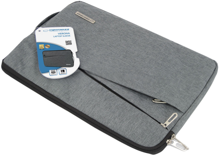 Чохол для ноутбука Esperanza Verona 15.6" Grey (ET193) - зображення 5