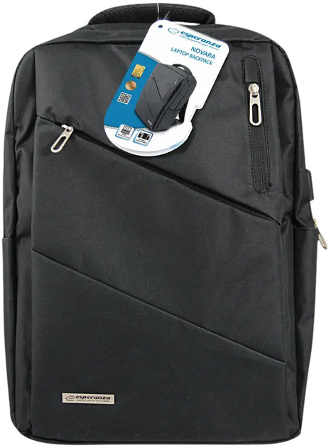 Plecak na laptopa Esperanza Novara 15.6" Black (ET197) - obraz 9