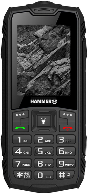 Мобільний телефон MyPhone Hammer Rock LTE Black (TEL001069) - зображення 1