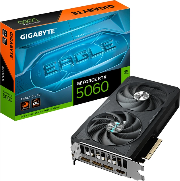 Видеокарта Gigabyte PCI-Ex GeForce RTX 5060 EAGLE OC 8G 8GB GDDR7