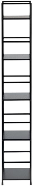 Стелаж ModernHome by Multistore дерев'яний 5 полиць лофт чорний (CWJ3024144L BLACK) - зображення 2
