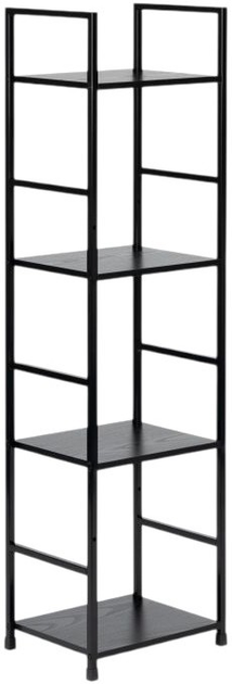 Стелаж ModernHome by Multistore дерев'яний 4 полиці лофт чорний (CWJ3024112L BLACK) - зображення 1