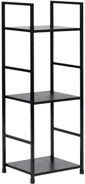 Regał ModernHome by Multistore drewniany 3 półki loft czarny (CWJ302480L BLACK) - obraz 1