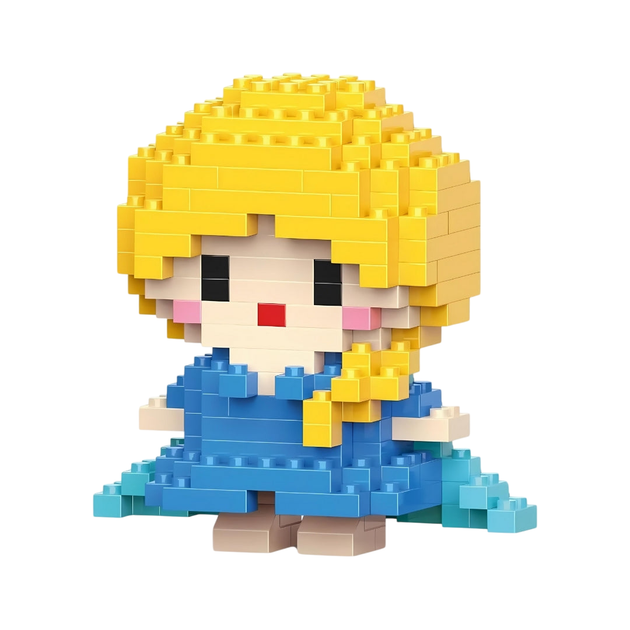 Конструктор фигурка Пиксели BRICKS Принцесса Эльза Ледяное сердце Princess Elsa - Фото 1 Конструктор фигурка Пиксели BRICKS Принцесса Эльза Ледяное сердце Princess Elsa - изображение 1
