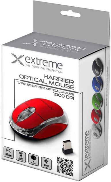 Mysz Esperanza Extreme XM105R Wireless Red (5901299926185) - obraz 2