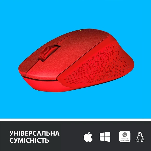 Мышь беспроводная Logitech M330 Silent Plus Red (910-004911) - изображение 7