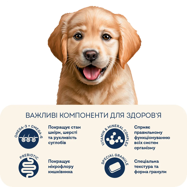 Гипоаллергенный сухой корм HOME FOOD для щенков средних и крупных пород "Форель с рисом" Hypoallergenic 10 кг - изображение 4