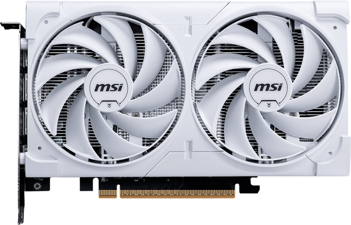 Видеокарта MSI PCI-Ex GeForce RTX 5060 VENTUS 2X OC WHITE 8GB GDDR7 (128bit) (2535/28000) (HDMI, 3 x DisplayPort) (RTX 5060 8G VENTUS 2X OC WHITE) - изображение 1