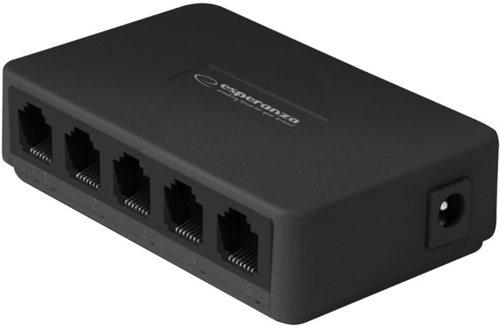 Комутатор Esperanza ONYX 5x10/100/1000 Mbps (ENS103) - зображення 2