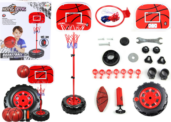 Zestaw do koszykówki LEAN Toys 170 cm 20823 (5905991031130) - obraz 2