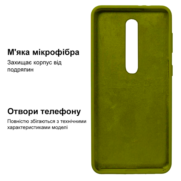 Чохол силіконовий FULL протиударний Premium для Xiaomi Mi 9T (25) Army green Хакі - зображення 3
