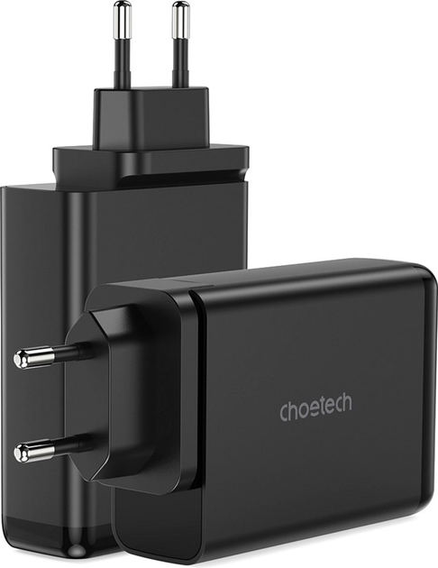 Ładowarka sieciowa Choetech PD6005 4xUSB 140W GaN (2xUSB-C+2xUSB-A) Black (PD5007-EU-WH) - obraz 2