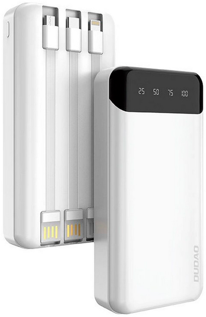 УМБ Dudao Power Bank K6Pro 20000 mAh White (6973687243432) - зображення 1