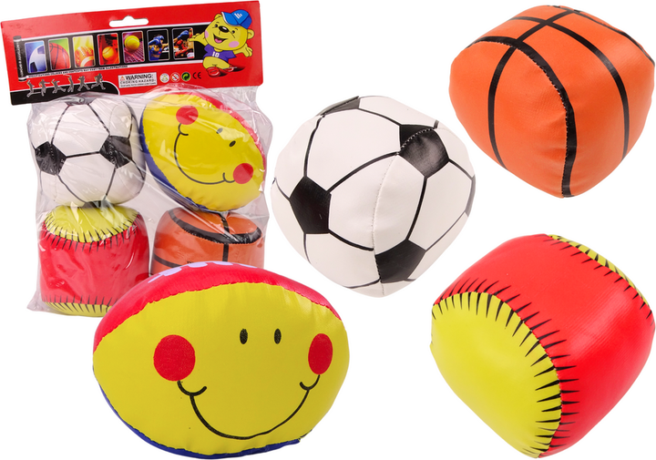 Zestaw piłek-antystres LEAN Toys 19071 4 szt. (5905991020370) - obraz 2