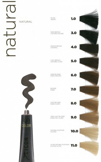 Фарба для волосся Icon Ecotech Color Naturalna 3 Dark brown 60 мл (8436533671639) - зображення 2
