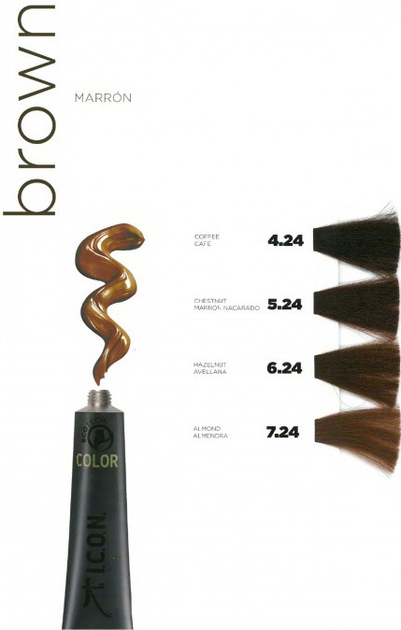 Фарба для волосся Icon Ecotech Color Naturalna 4.24 Coffee 60 мл (8436533671868) - зображення 2
