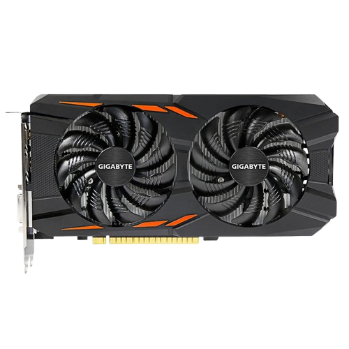 Відеокарта GeForce GTX 1050 Ti 4GB Gigabyte WindForce (GV-N105TWF2-4GD) Б/В - Фото 2 Відеокарта GeForce GTX 1050 Ti 4GB Gigabyte WindForce (GV-N105TWF2-4GD) Б/В - зображення 2