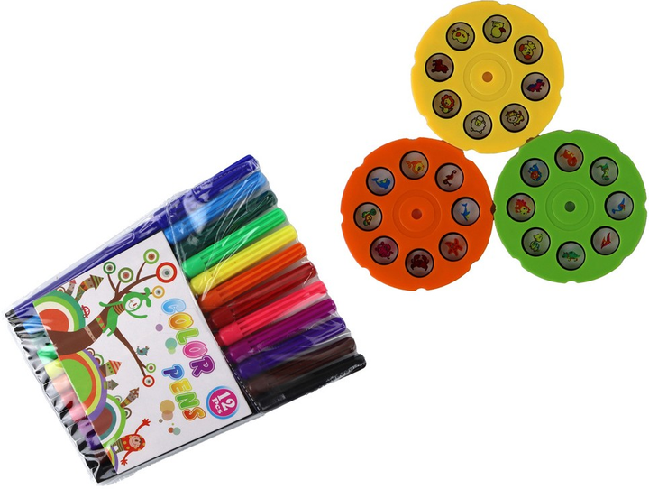 Projektor do rysowania LEAN Toys Dinozaur dźwięki + akcesoria (16322) (5905679078556) - obraz 5