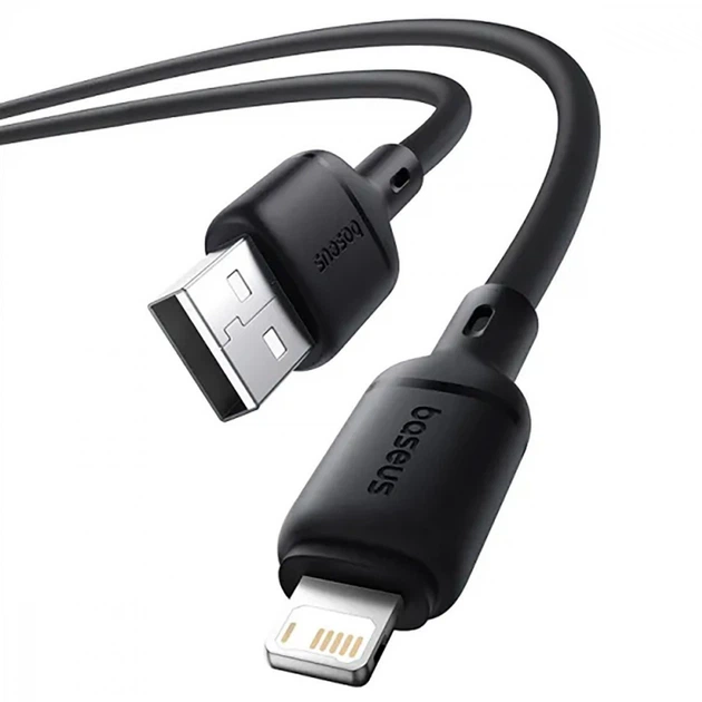 Кабель Baseus Silky Series Fast Charging Lightning 2.4A (1m) white - зображення 5