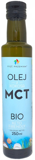 Olej z kokosa MCT Pięć Przemian BIO 250 ml (5902837812335) - obraz 1